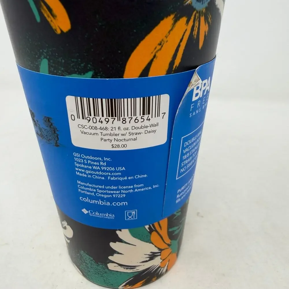 NEW! Columbia Stainless Steek Double Wall Tumbler